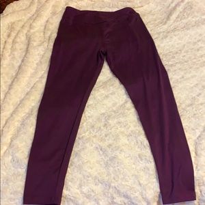 LuLaRoe OS Plum leggings